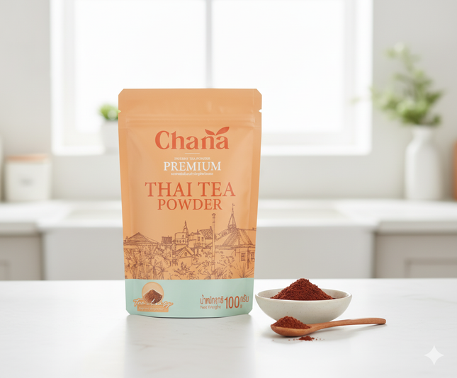Chana Premium Instant Thai Tea Powder – Authentic Thai Flavor | No Sugar, No Creamer, 100g
