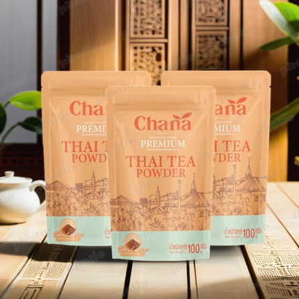 Chana Premium Instant Thai Tea Powder – Authentic Thai Flavor | No Sugar, No Creamer, 100g