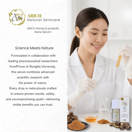 ARICH Honey & Propolis Nano Serum – Natural Hydrating & Brightening Facial Serum (15ml)