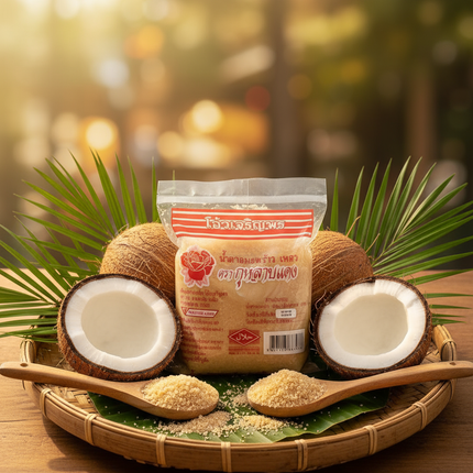 Maeklong Coconut Sugar 1kg – 100% Pure Natural Thai Coconut Sugar | Organic, Low GI, Halal Certified Sweetener