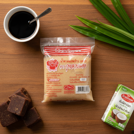Maeklong Coconut Sugar 1kg – 100% Pure Natural Thai Coconut Sugar | Organic, Low GI, Halal Certified Sweetener