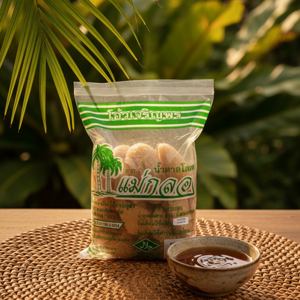 Maeklong Palm Sugar 1kg – 100% Pure Natural Thai Palm Sugar | Low GI, Halal Certified, Organic Sweetener