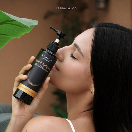 Nasheta Black Longan Herbal Shampoo – Clarifying Sulfate-Free Shampoo (200ml / 6.76 fl oz)