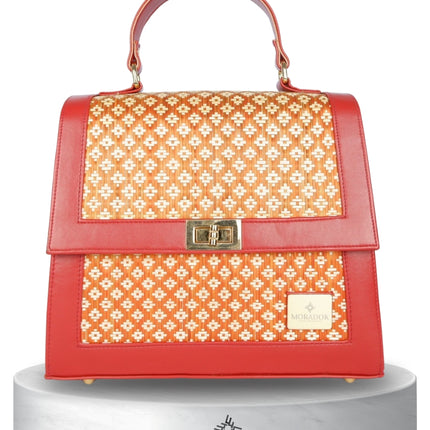 Moradok “Ultimate Luxury Bamboo Handmade Bag – Orange Edition” | 100% Handmade Eco-Friendly Thai Designer Handbag